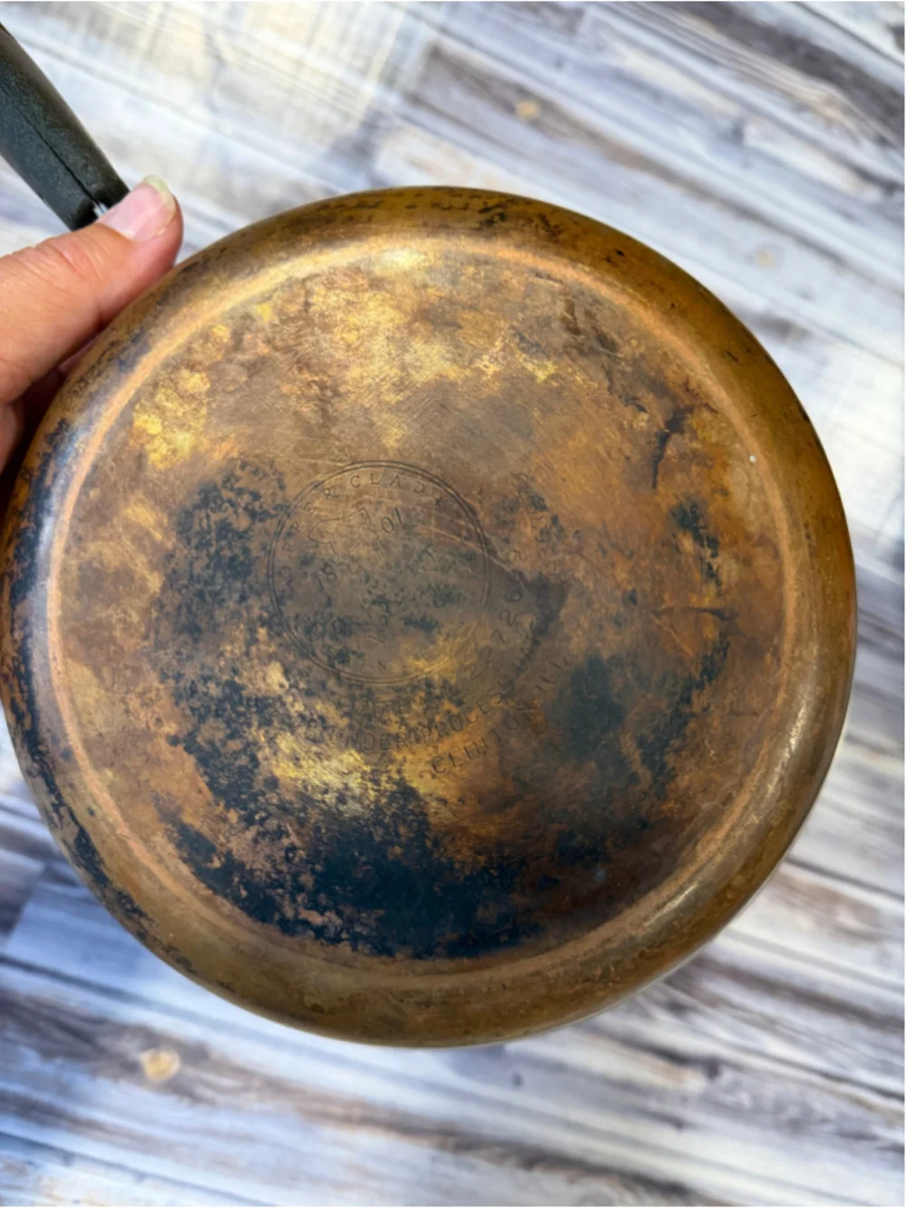Revere ware copper bottom small 7 inch skillet made in the USA